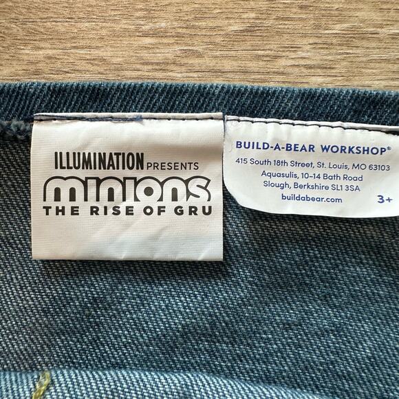 Build a Bear Minions Bib Overall Shorts and Happy Birthday Shirt - Picture 5 of 5